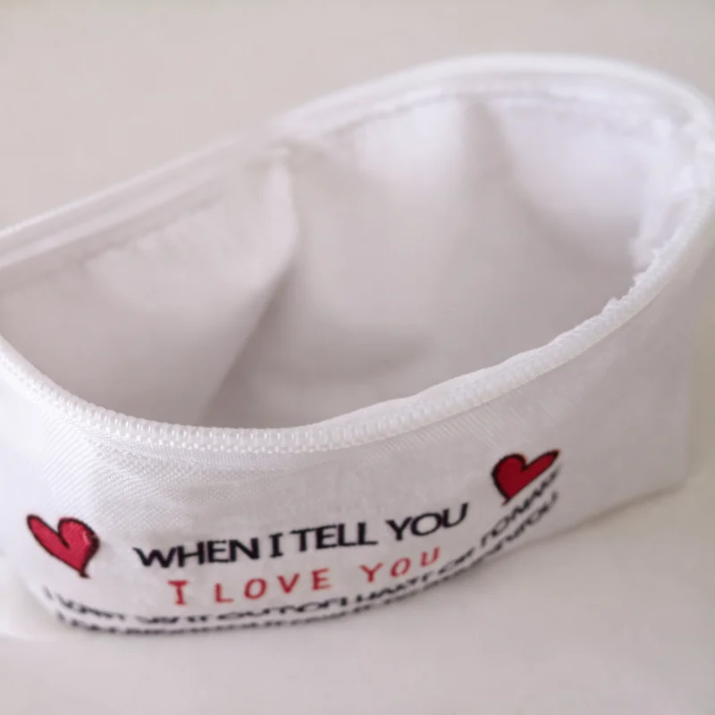 Pochette When I Tell You I Love You con Zip | Beauty Case con Messaggio d’Amore | Ti Amo, Migliori cose e cuoricini - immagine 5