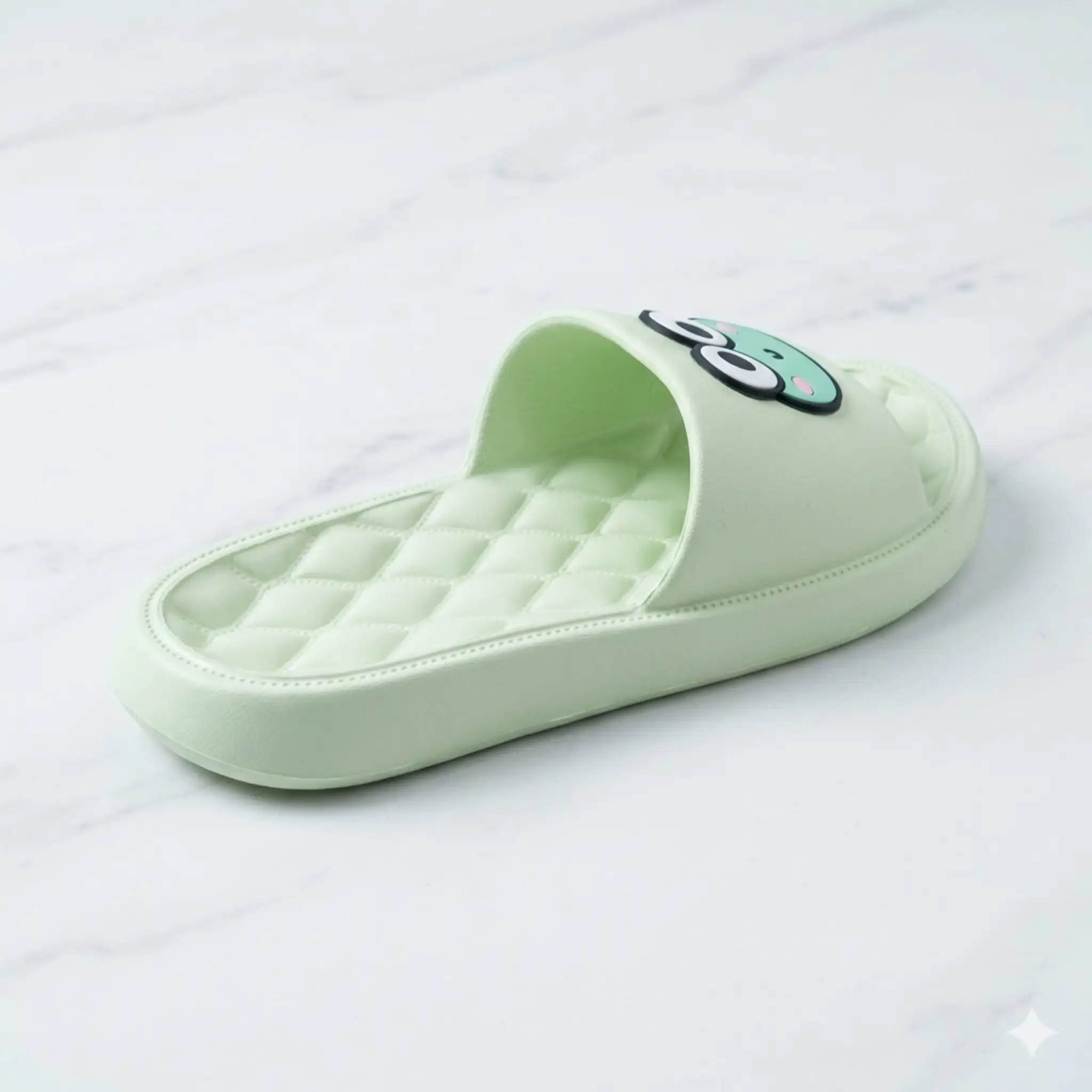 Ciabatte da casa con ranocchia verdi da donna in EVA antiscivolo | Divertente ciabatta Primaverile, Estiva e Autunnale - immagine 2