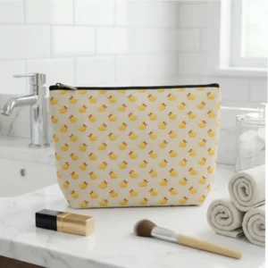 Pochette Paperelle con Zip | Beauty Case con Fantasia Paperelle | Idea regalo con stampe dal tono allegro