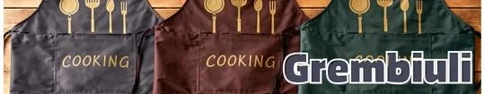 grembiuli da cucina banner collezioni